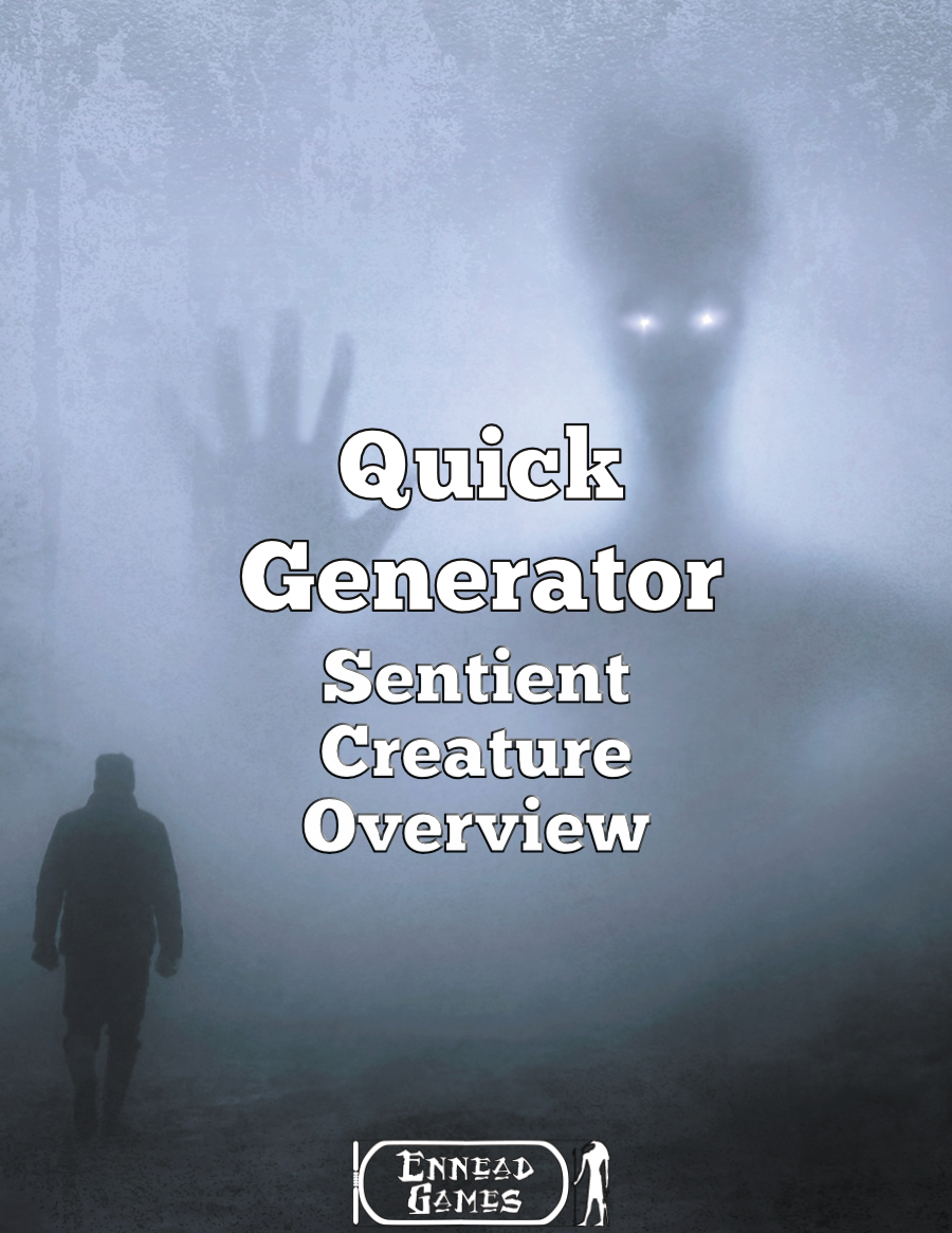 [PDF] Quick Generator Sentient Creature Overview